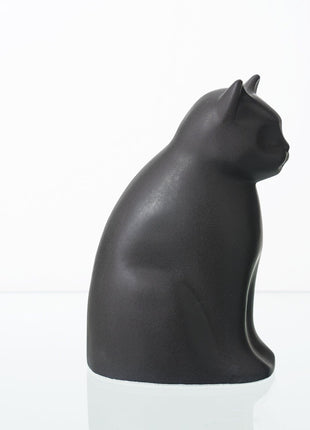 "Elvi" Pet Urn for Cat - Gray Matte | Ceramic | Handmade