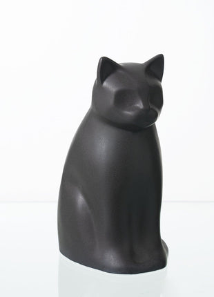 "Elvi" Pet Urn for Cat - Gray Matte | Ceramic | Handmade