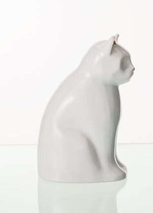 "Elvi" Pet Urn for Cat - White | Ceramic | Handmade
