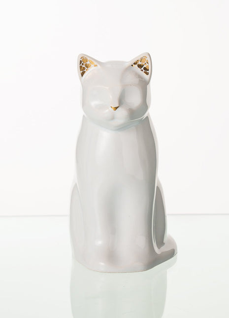 "Elvi" Pet Urn for Cat - White | Ceramic | Handmade