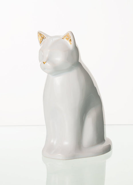 "Elvi" Pet Urn for Cat - White | Ceramic | Handmade