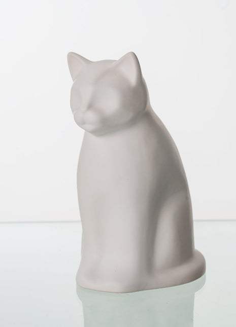 "Elvi" Pet Urn for Cat - White Matte | Ceramic | Handmade