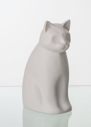 "Elvi" Pet Urn for Cat - White Matte | Ceramic | Handmade