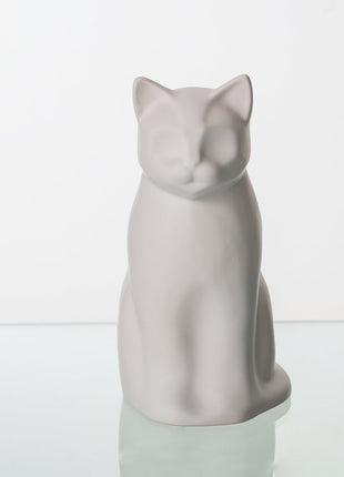 "Elvi" Pet Urn for Cat - White Matte | Ceramic | Handmade