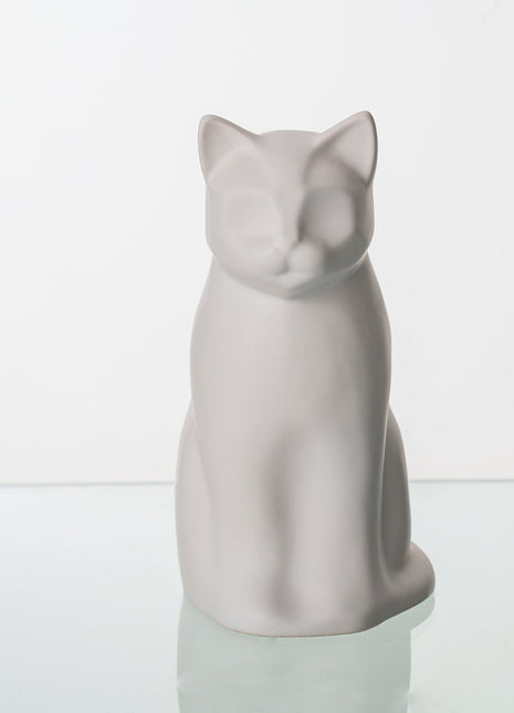 "Elvi" Pet Urn for Cat - White Matte | Ceramic | Handmade